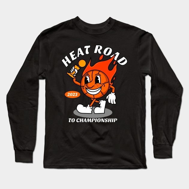 Miami heat road to championship Long Sleeve T-Shirt by Toywuzhere